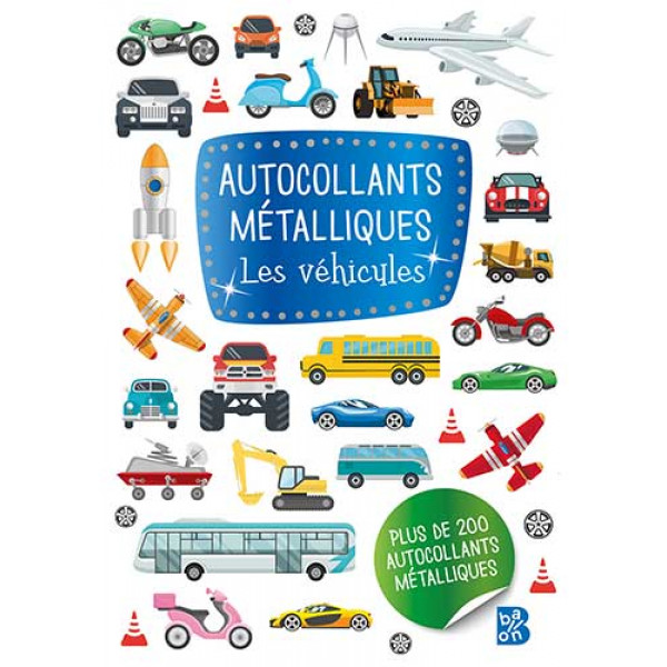 Autocollants métalliques Les véhicules