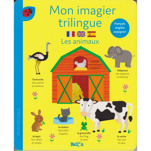 Mon imagier trilingue -Les animaux