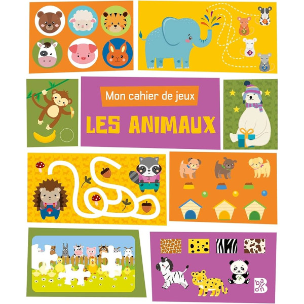 Mon cahier de jeux -Les animaux