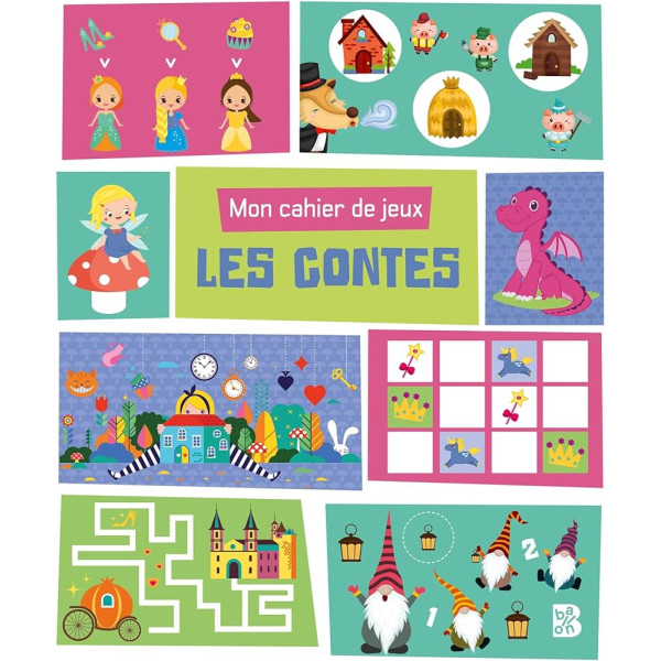 Mon cahier de jeux -Les contes