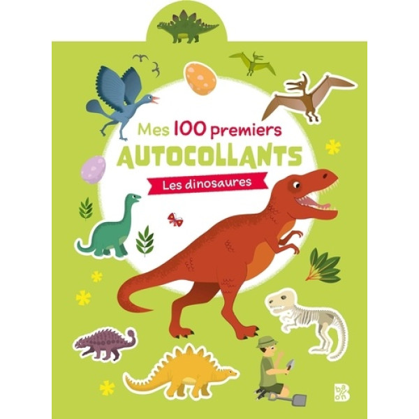 Mes 100 premiers autocollants -Les dinosaures