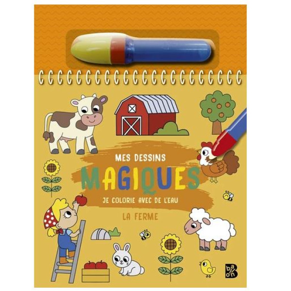 La ferme - Je colorie avec de l'eau