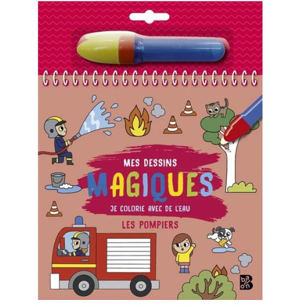 Les pompiers - Avec un feutre d'eau