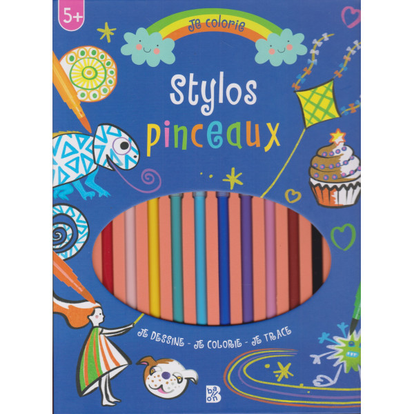 Stylos pinceaux - Je dessine - Je colorie - Je trace
