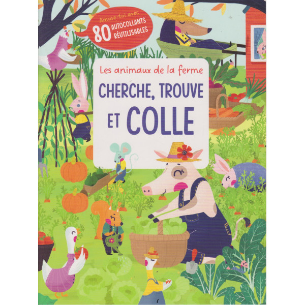 Les animaux de la ferme -Cherche trouve et colle