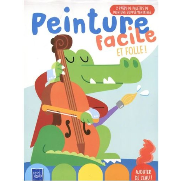 Le crocodile peinture facile et folle