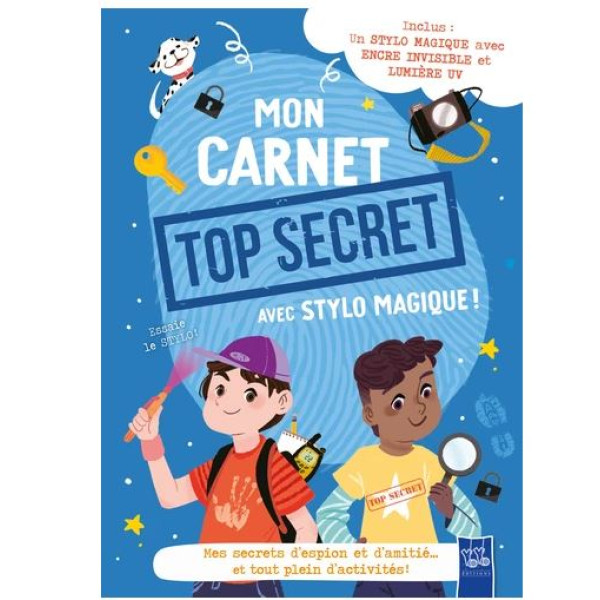 MON CARNET TOP SECRET AVEC STYLO MAGIQUE !