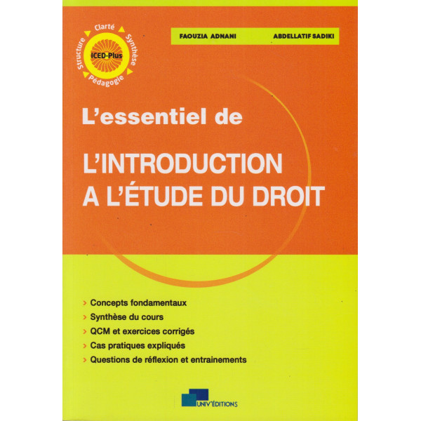 L'éssentiel de l'introduction à l'étude du droit