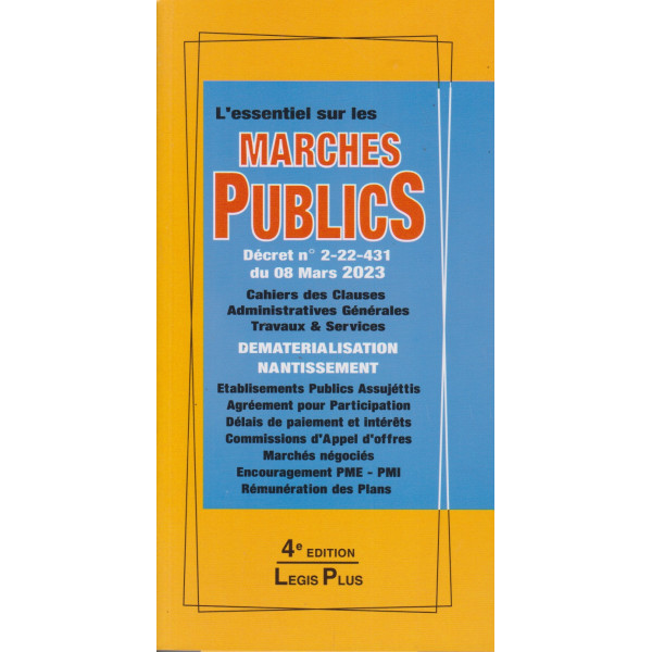 L'essentiel sur les marchés publics 4ed