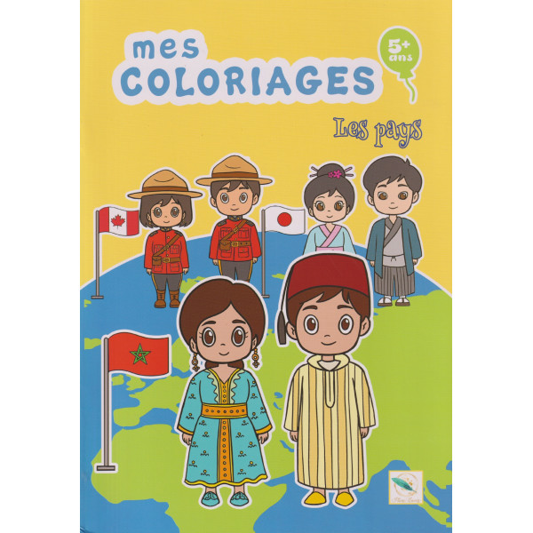 Mes coloriages -Les pays 5+	