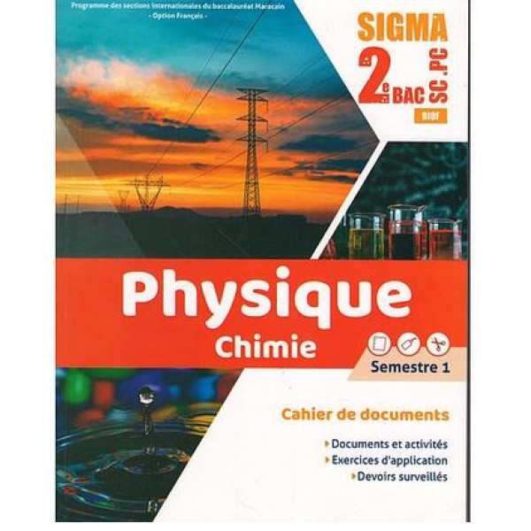 Sigma physique chimie documents 2 BAC SC.EX Tom 1