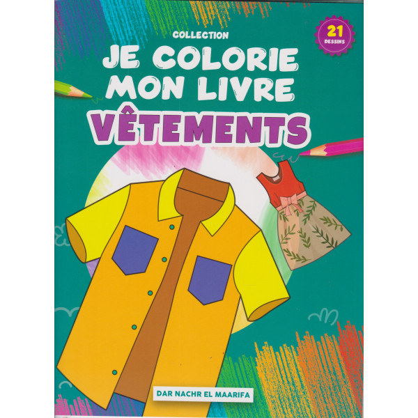 Vêtements -Je colorie mon livre