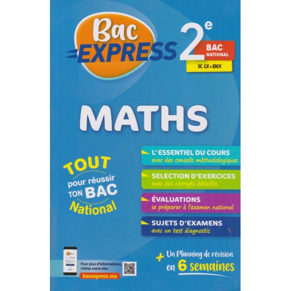 Bac Express Maths 2 bac Sx BIOF
