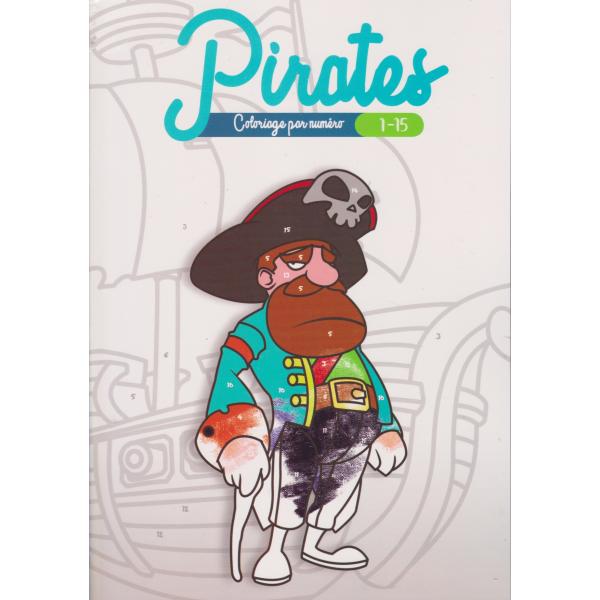 Coloriage par numéro 1-15 -Pirates