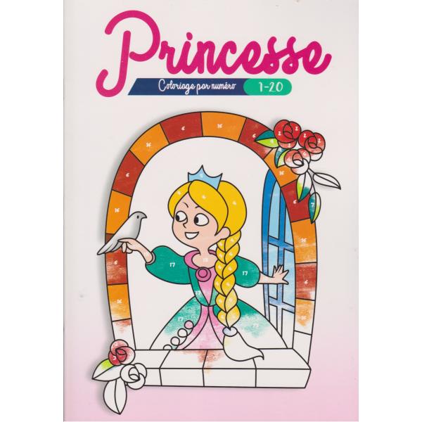 Coloriage par numéro 1-20 -Princesse