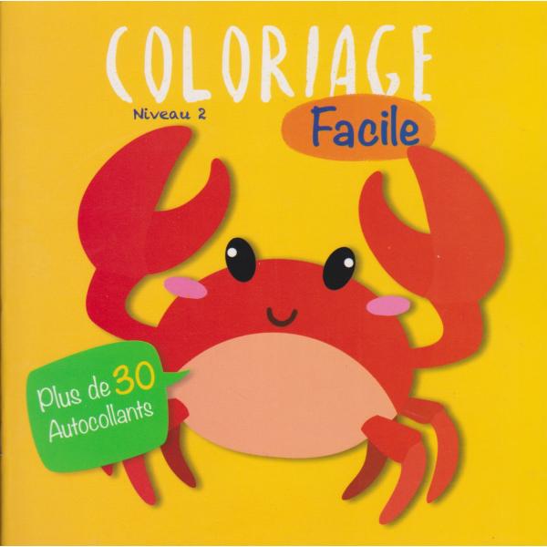 Coloriage facile N2 plus de 30 autocollants 