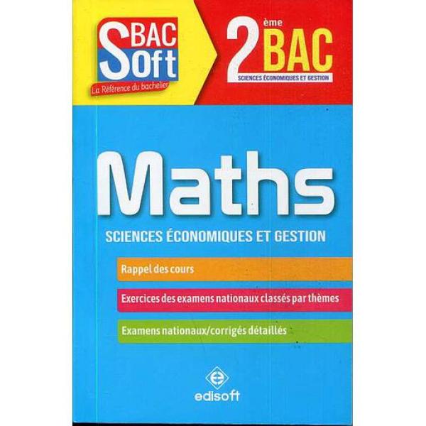 Soft Bac Maths 2e Bac S.Eco et Gestion 
