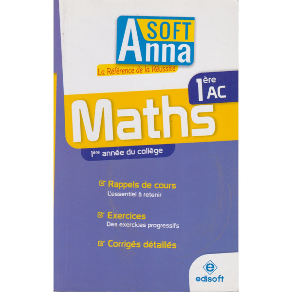 Anna soft Maths 1re Collège