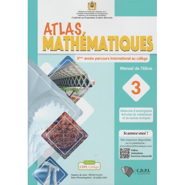 Atlas des Mathématiques 3AC Manuel 2021