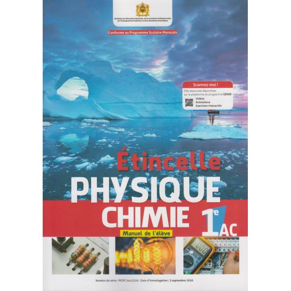 Etincelle Physique-Chimie 1AC manuel 2020