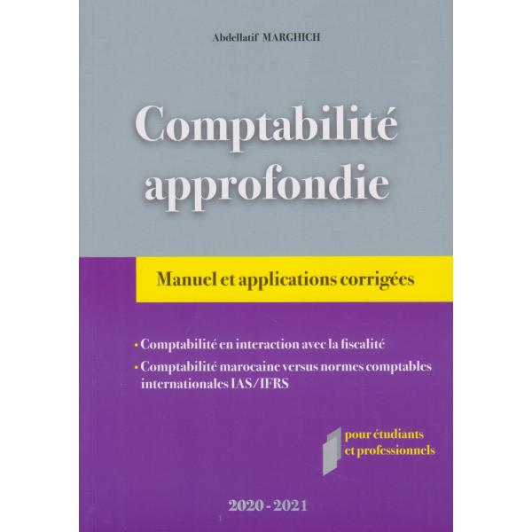 Comptabilité approfondie manuel et application corrigées 2020-2021