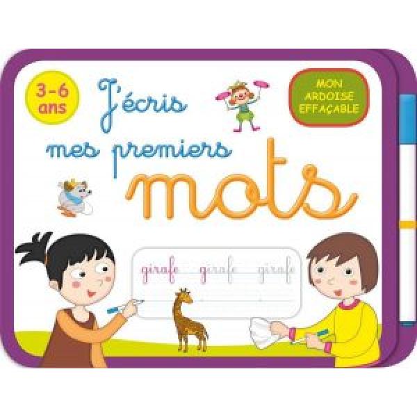 Mon ardoise effaçable 3-6ans -J'écris mes premiers mots