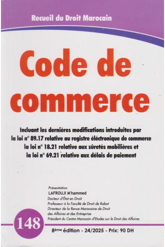 Code de commerce n°148 2024/2025 Code de commerce n°148 2024/2025