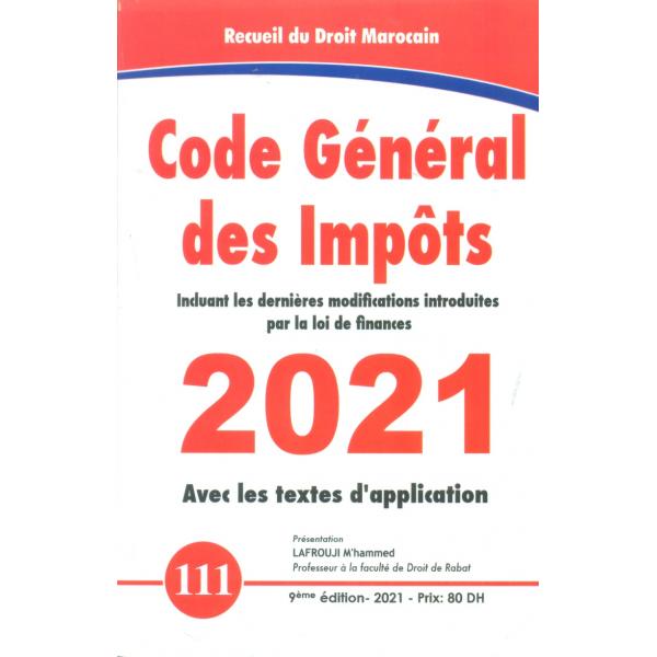 Code Général des impôts 9éd 111-2021