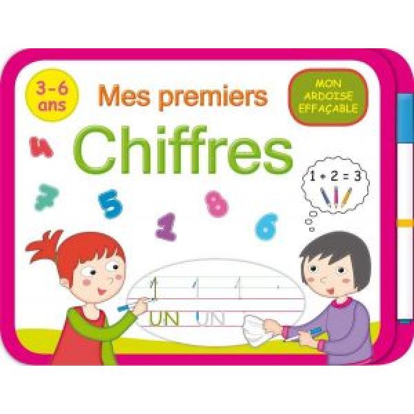 Mon ardoise effaçable 3-6ans -Mes premiers Chiffres