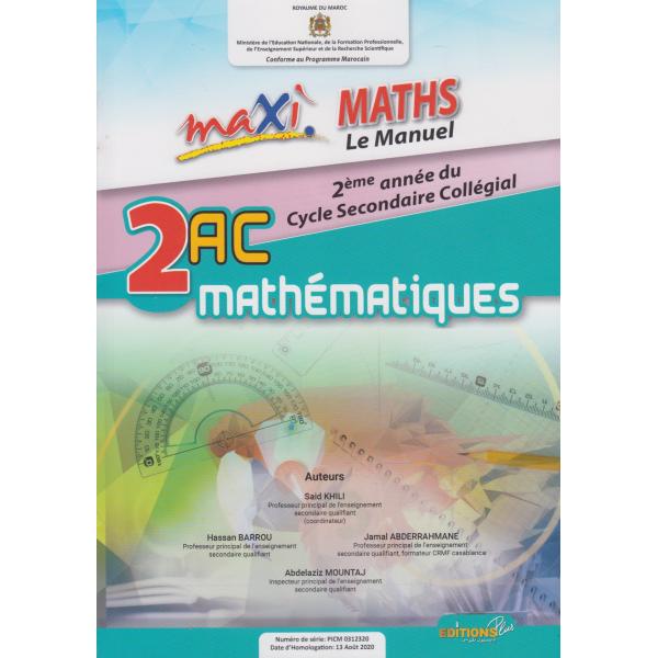 Maxi maths 2AC 2020