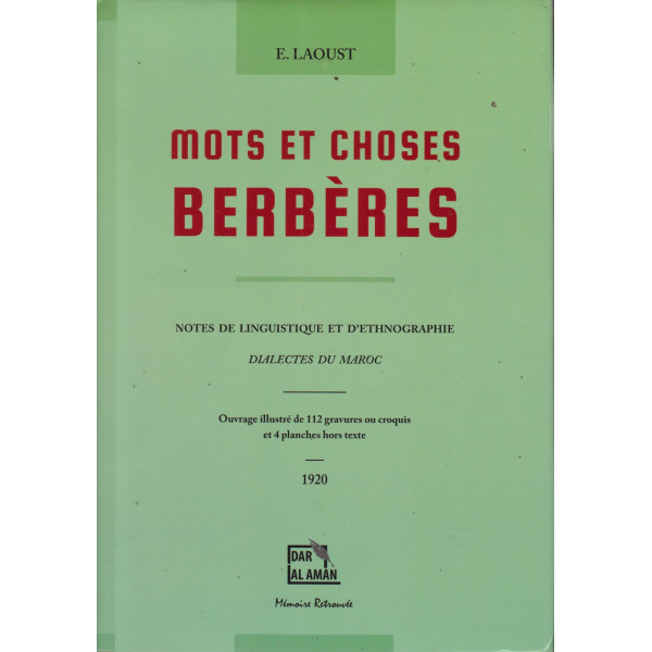 Mots et choses berbères notes de linguistique