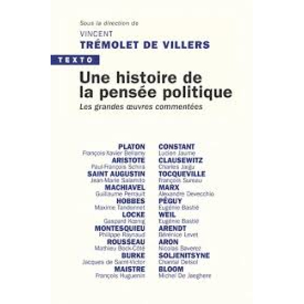 Une histoire de la pensée politique. Les grandes oeuvres commentées
