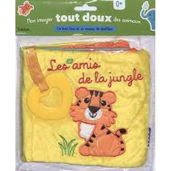 Mon imagier tout doux des animaux -Les amis de la jungle