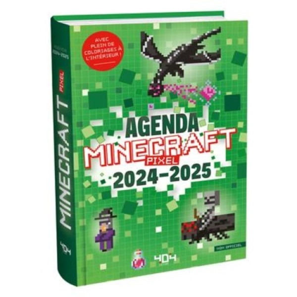 Agenda Minecraft pixels 2024/2025