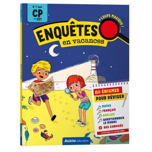 Enquêtes en vacances CP au CE1 - Avec une loupe magique