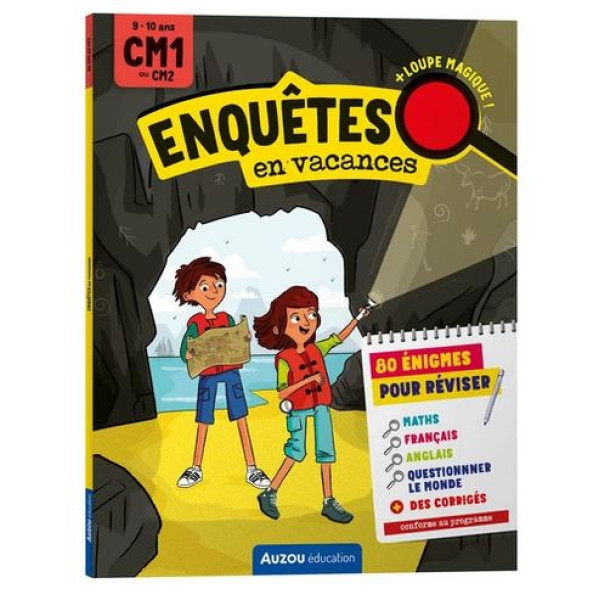        Enquêtes en vacances CM1 au CM2 - Avec une loupe magique