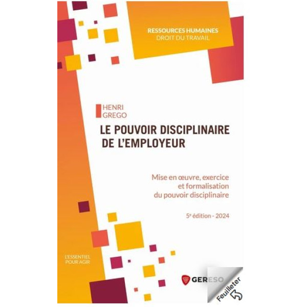 Le pouvoir disciplinaire de l'employeur 5ed