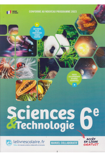 Sciences & Technologie 6e 2024 Sciences & Technologie 6e 2024
