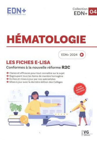 Hématologie : Les fiches E-Lisa Hématologie : Les fiches E-Lisa