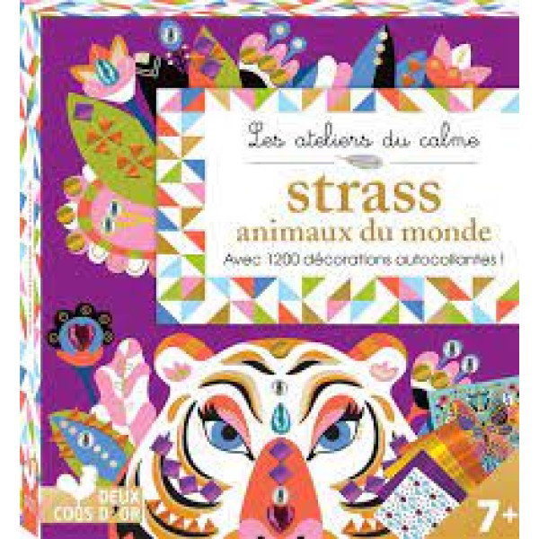 Strass animaux du monde - Avec 1200 décorations autocollantes !