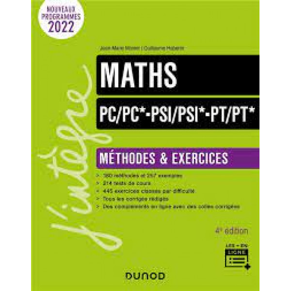 Maths PC/PC*-PSI/PSI*-PT/PT* 4 Ed Campus LMD
